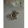 Horse & Jockey Lucky Racing Race Charm Pendant 925 Sterling Silver Length 1 Inch