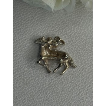 Horse & Jockey Lucky Racing Race Charm Pendant 925 Sterling Silver Length 1 Inch