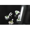 925 STERLING SILVER ALPANITE & CZ  JEWELRY SET TURKEY