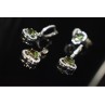 925 STERLING SILVER ALPANITE & CZ  JEWELRY SET TURKEY