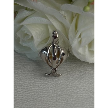 925 STERLING SILVER PEARL DOLPHINS PENDANT LENGTH 1 INCH