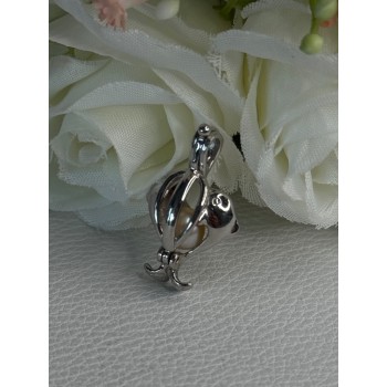925 STERLING SILVER PEARL DOLPHINS PENDANT LENGTH 1 INCH