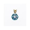925 Sterling Silver Blue Topaz Pendant