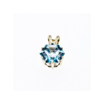 925 Sterling Silver Blue Topaz Pendant