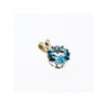 925 Sterling Silver Blue Topaz Pendant