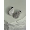 925 Sterling Silver Drop CZ Earrings Length 0.65 Inch