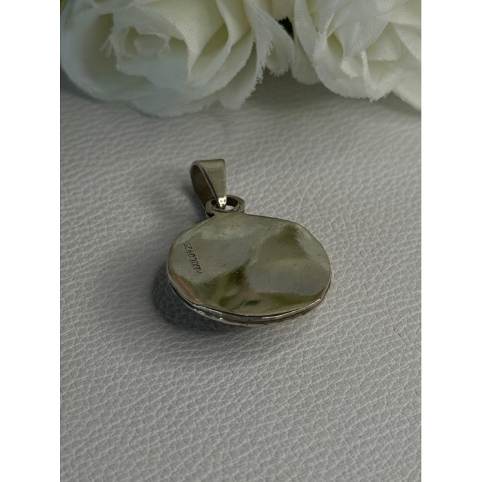 Vintage 925 Sterling Silver Carnelian Pendant Length 1.60 Inch