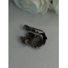 925 Sterling Silver Bird Pyrope Garnet Charm Pendant Length 1 Inch