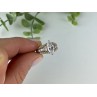 925 Sterling Silver Gold Plated CZ Ring Size 6.5