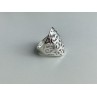 925 Sterling Silver Openwork Ring Size 7