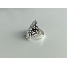 925 Sterling Silver Openwork Ring Size 7