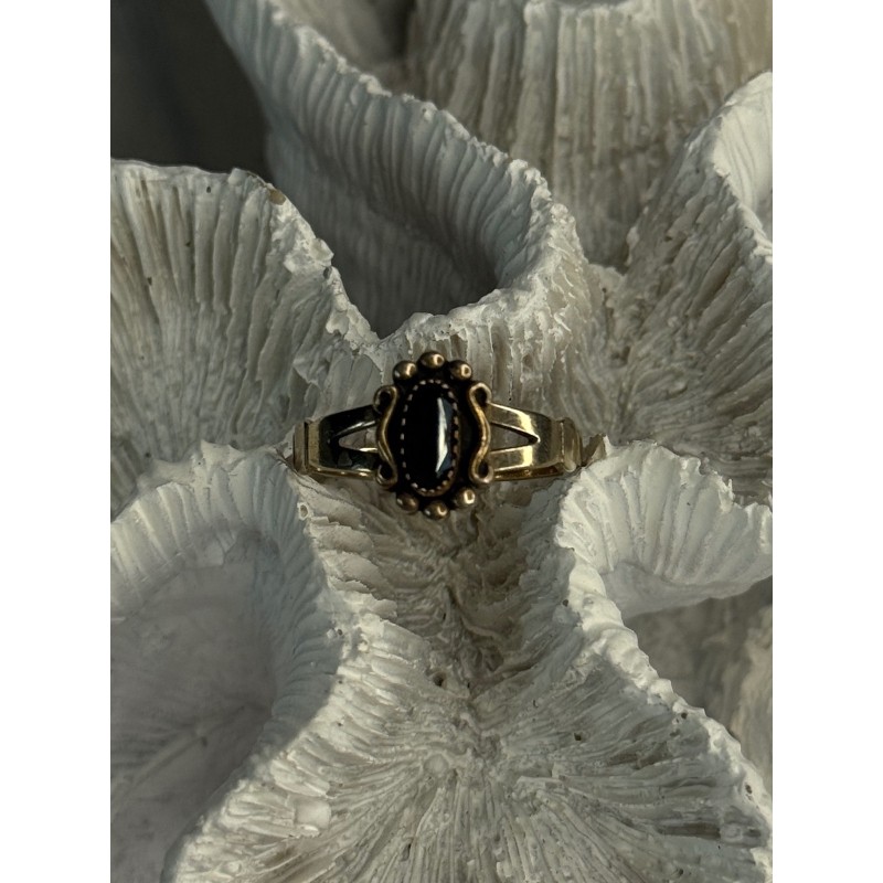 925 Sterling Silver Hematite Ring Size 8.5