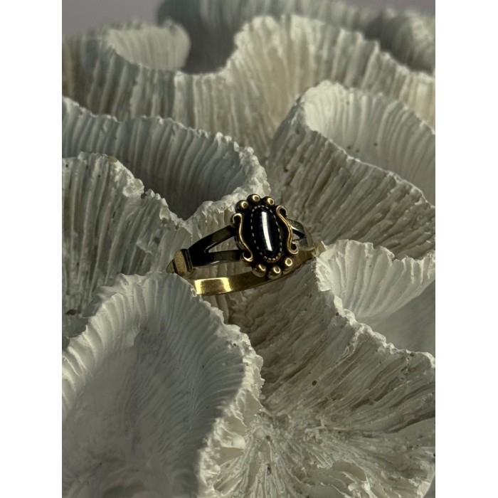 925 Sterling Silver Hematite Ring Size 8.5