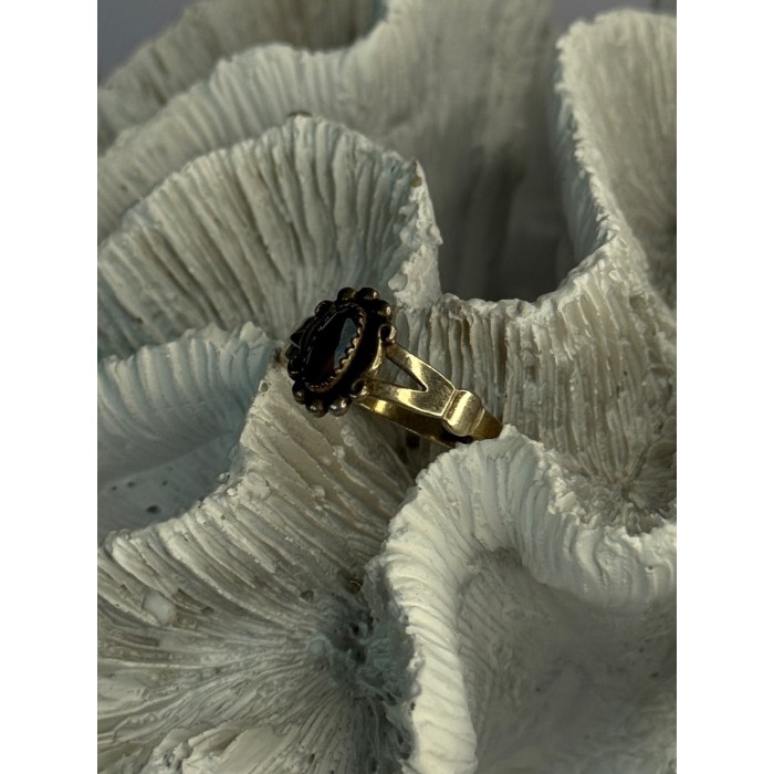 925 Sterling Silver Hematite Ring Size 8.5