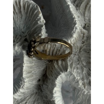 925 Sterling Silver Hematite Ring Size 8.5