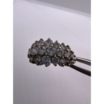 925 Sterling Silver CZ Ring Size 7