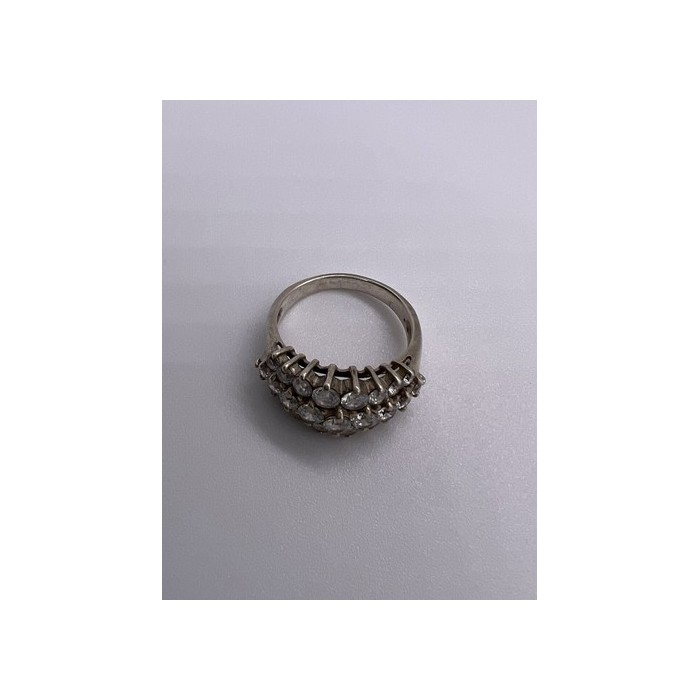 925 Sterling Silver CZ Ring Size 7