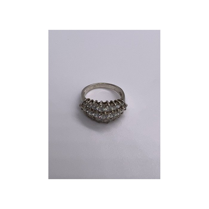 925 Sterling Silver CZ Ring Size 7