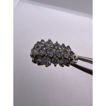 925 Sterling Silver CZ Ring Size 7