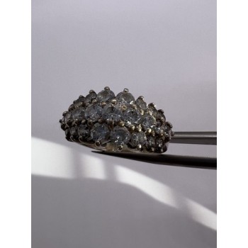 925 Sterling Silver CZ Ring Size 7