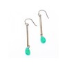 925 Sterling Silver Turquoise Agate Earrings