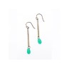 925 Sterling Silver Turquoise Agate Earrings