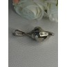 925 Sterling Silver Shell Pendant Length 1.80 Inch