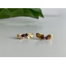 925 STERLING SILVER GOLD PLATED AGATE 