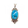 Vintage 925 Sterling Silver Turquoise Chain with Pendant