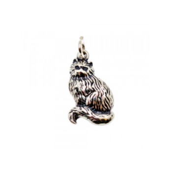 925 Sterling Silver Cat Pendant