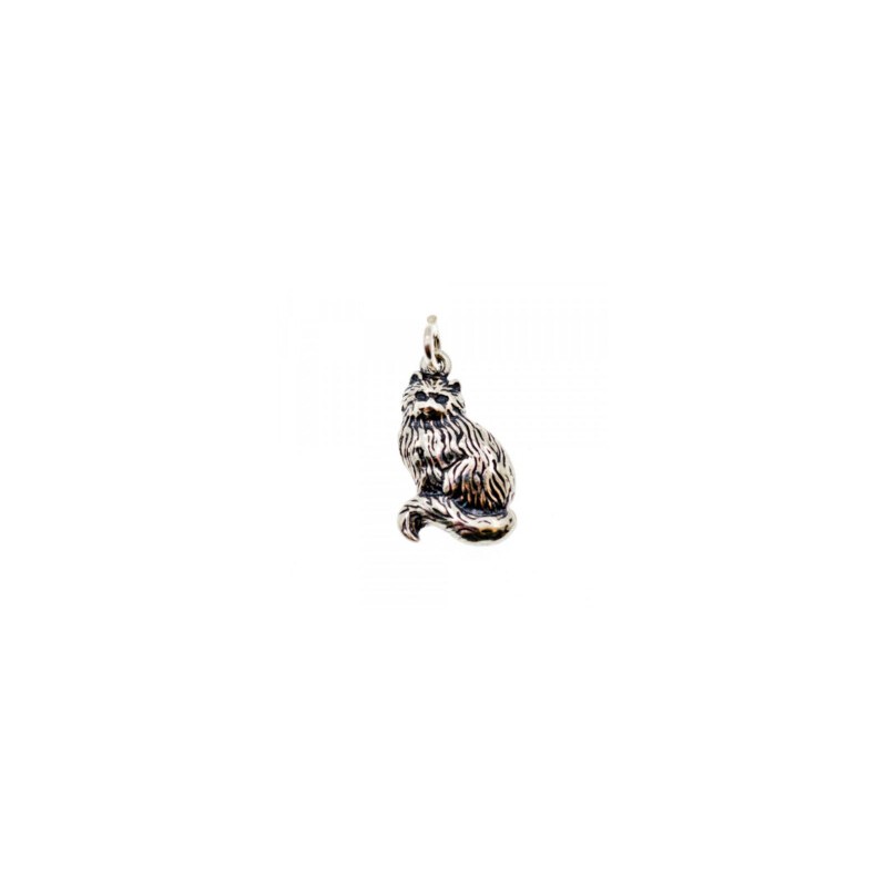 925 Sterling Silver Cat Pendant