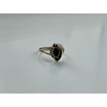Vintage 925 Sterling Silver Garnet Pyrope Ring Size 6.5