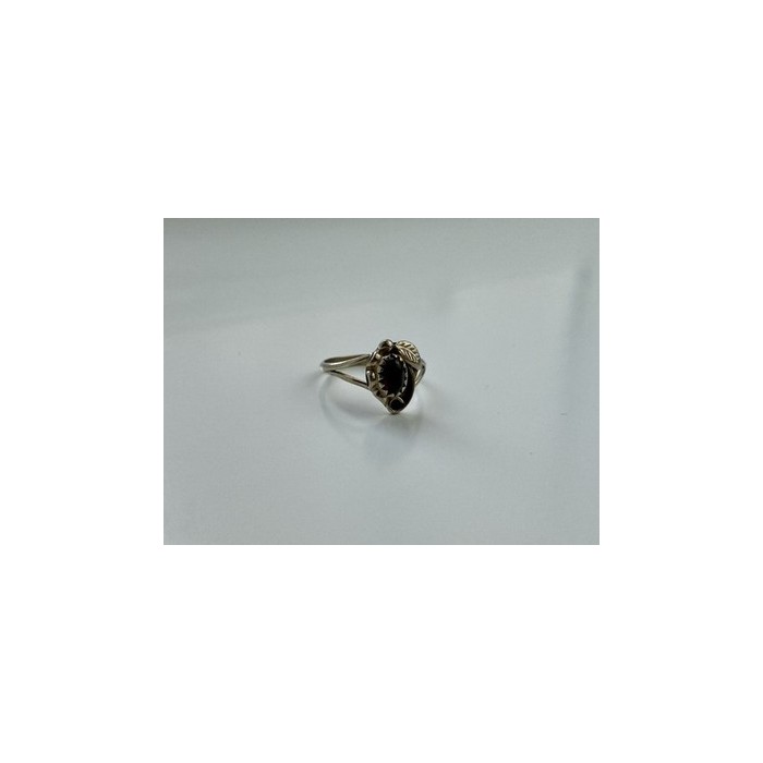 Vintage 925 Sterling Silver Garnet Pyrope Ring Size 6.5