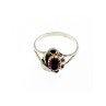 Vintage 925 Sterling Silver Garnet Pyrope Ring Size 6.5