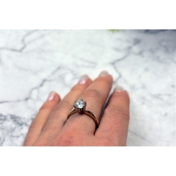 Gold Plated (18k) Ring With CZ Size 8