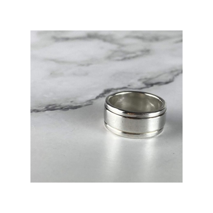 925 Sterling Silver Spinner Ring Size 6.5