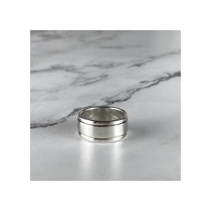 925 Sterling Silver Spinner Ring Size 6.5