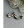 925 Sterling Silver Agate & Opal Earrings Length 0.95 Inch