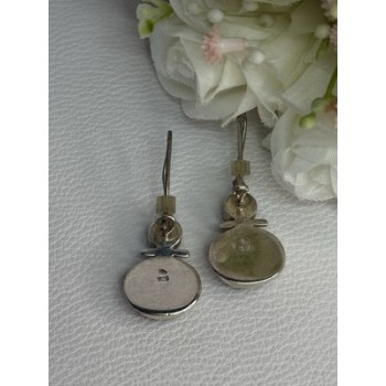 925 Sterling Silver Onyx Earrings Length 1.55 Inch