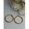 925 Sterling Silver Gold Plated Earrings Length 1.25 Inch