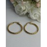 925 Sterling Silver Gold Plated Earrings Length 1.25 Inch