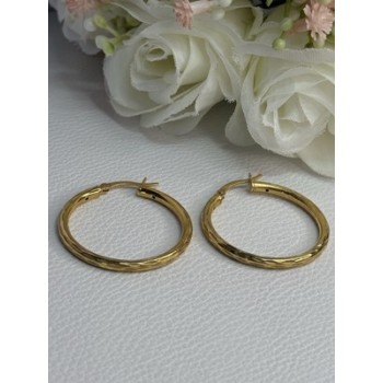 925 Sterling Silver Gold Plated Earrings Length 1.25 Inch