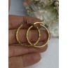 925 Sterling Silver Gold Plated Earrings Length 1.25 Inch