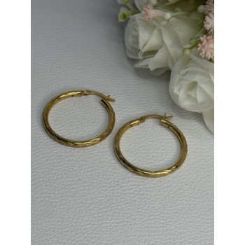 925 Sterling Silver Gold Plated Earrings Length 1.25 Inch