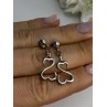 Beautiful 925 Sterling Silver Earrings Length 1.15 Inch