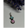925 Sterling Silver Turquoise & Opal Pendant