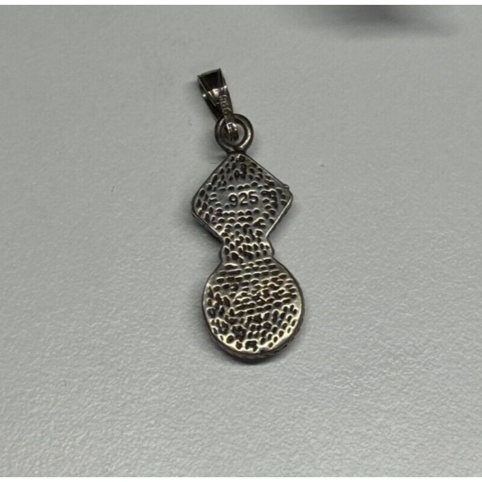 925 Sterling Silver Turquoise & Opal Pendant