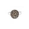 925 STERLING SILVER DRUZY PYRITE RING SIZE 10.5