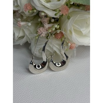 Elegant 925 Sterling Silver Earrings Length 1.90 Inch