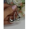 Elegant 925 Sterling Silver Earrings Length 1.90 Inch